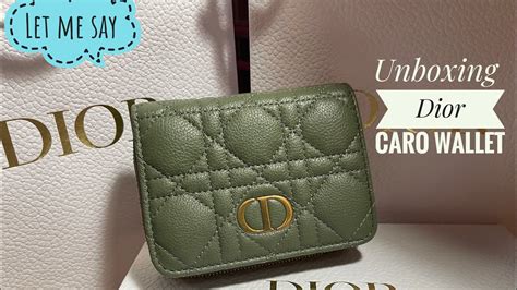 dior caro wallet review